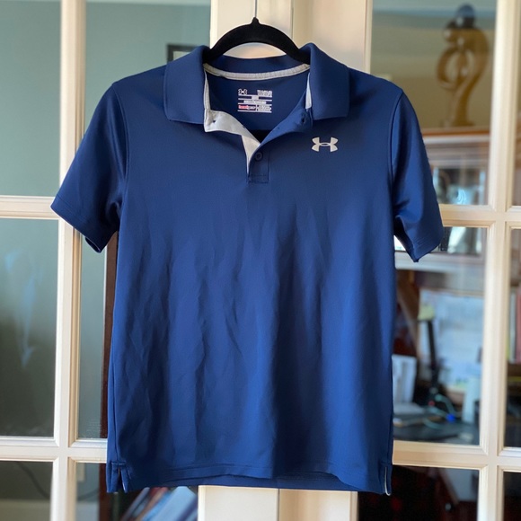 under armour navy polo